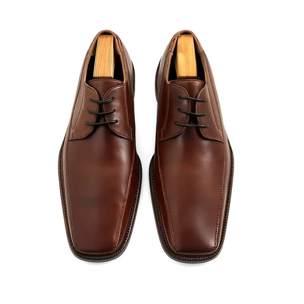 Stacy Adams Hanson Men’s Leather Dress Shoes Brown Size 8.5M New in Box Oxford